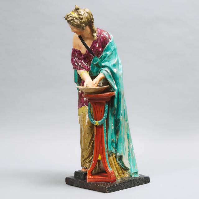 Large Staffordshire Pearlware Figure Emblematic of Purity, c.1800 