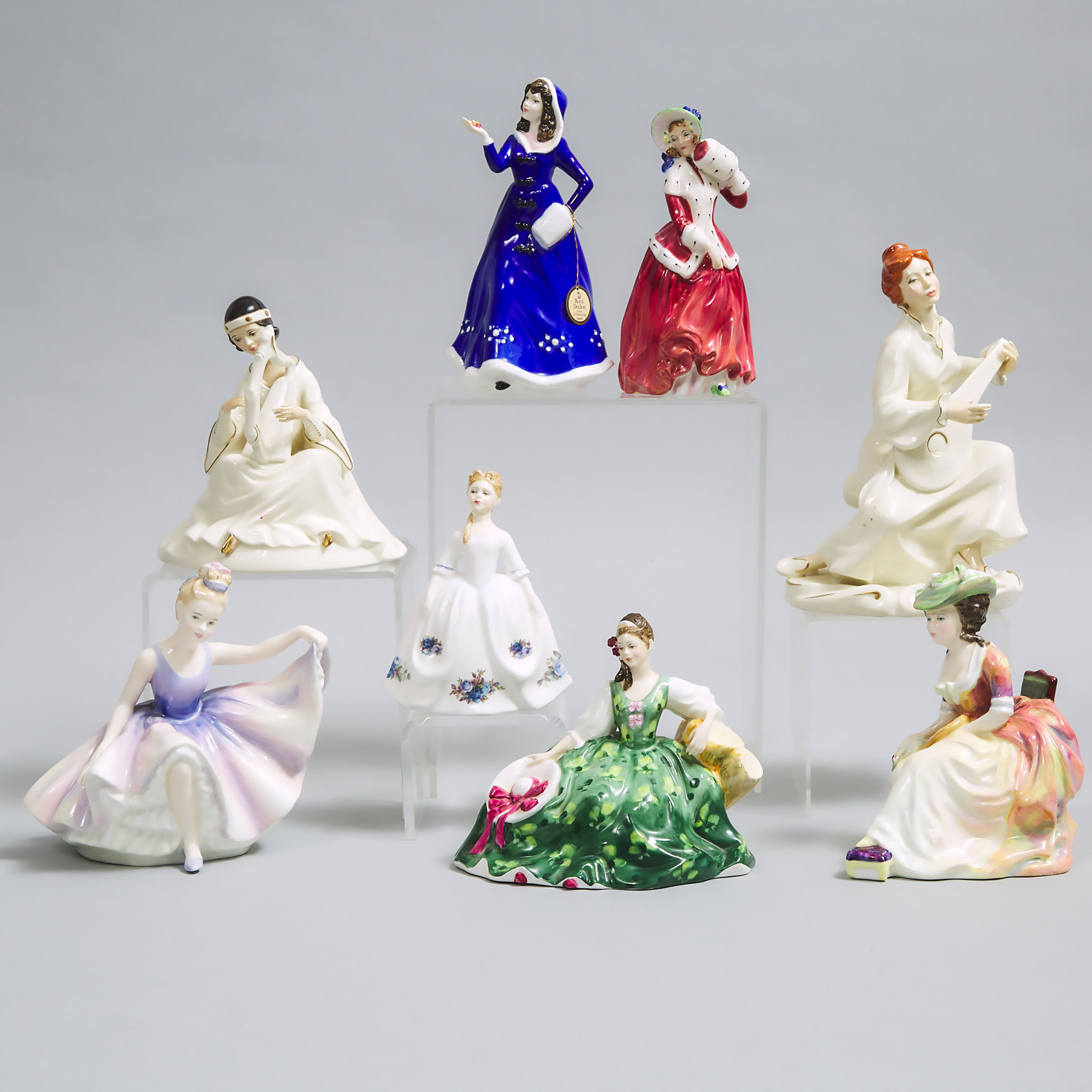 Eight Royal Doulton Figures, 20th century