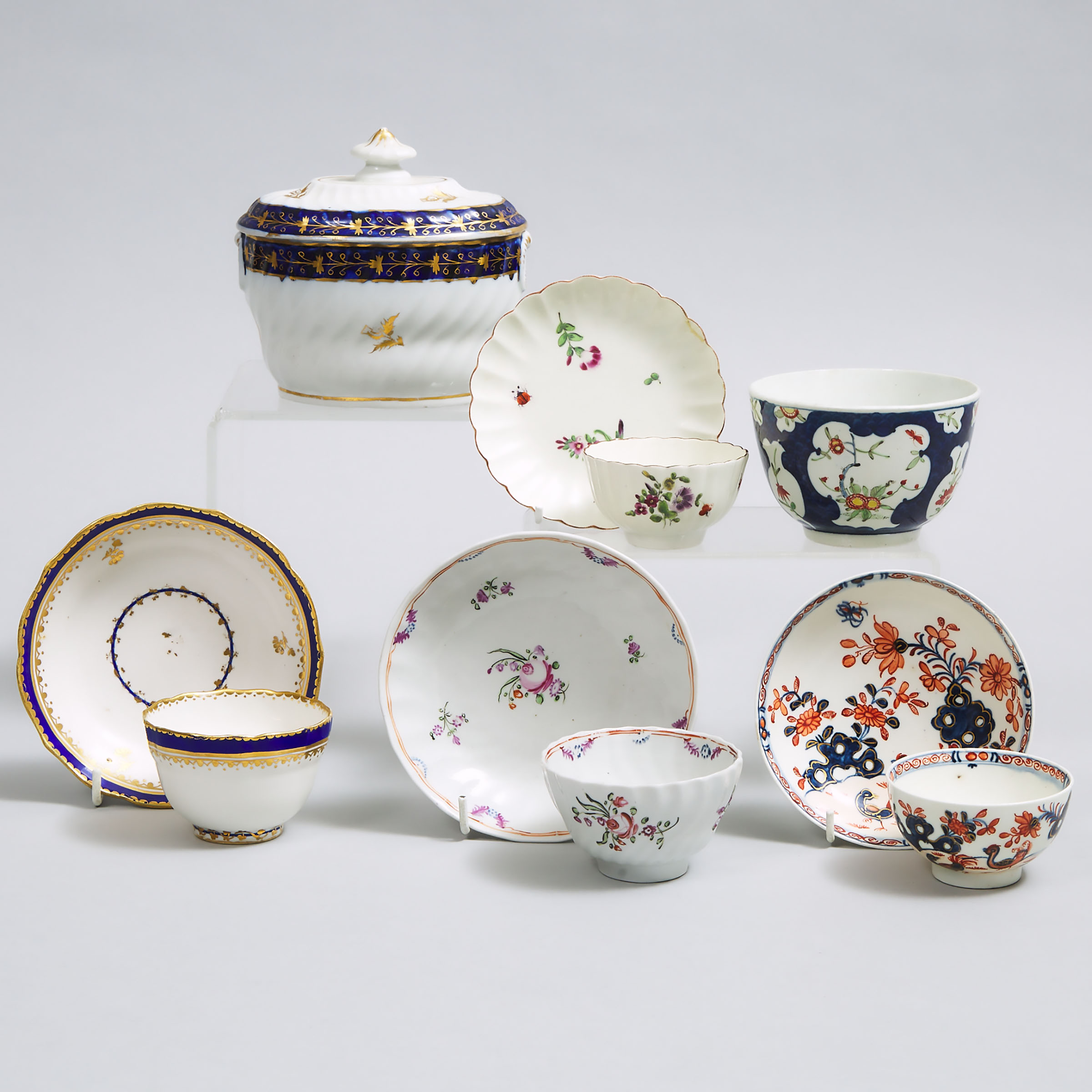 Group of English Porcelain, late 18th century