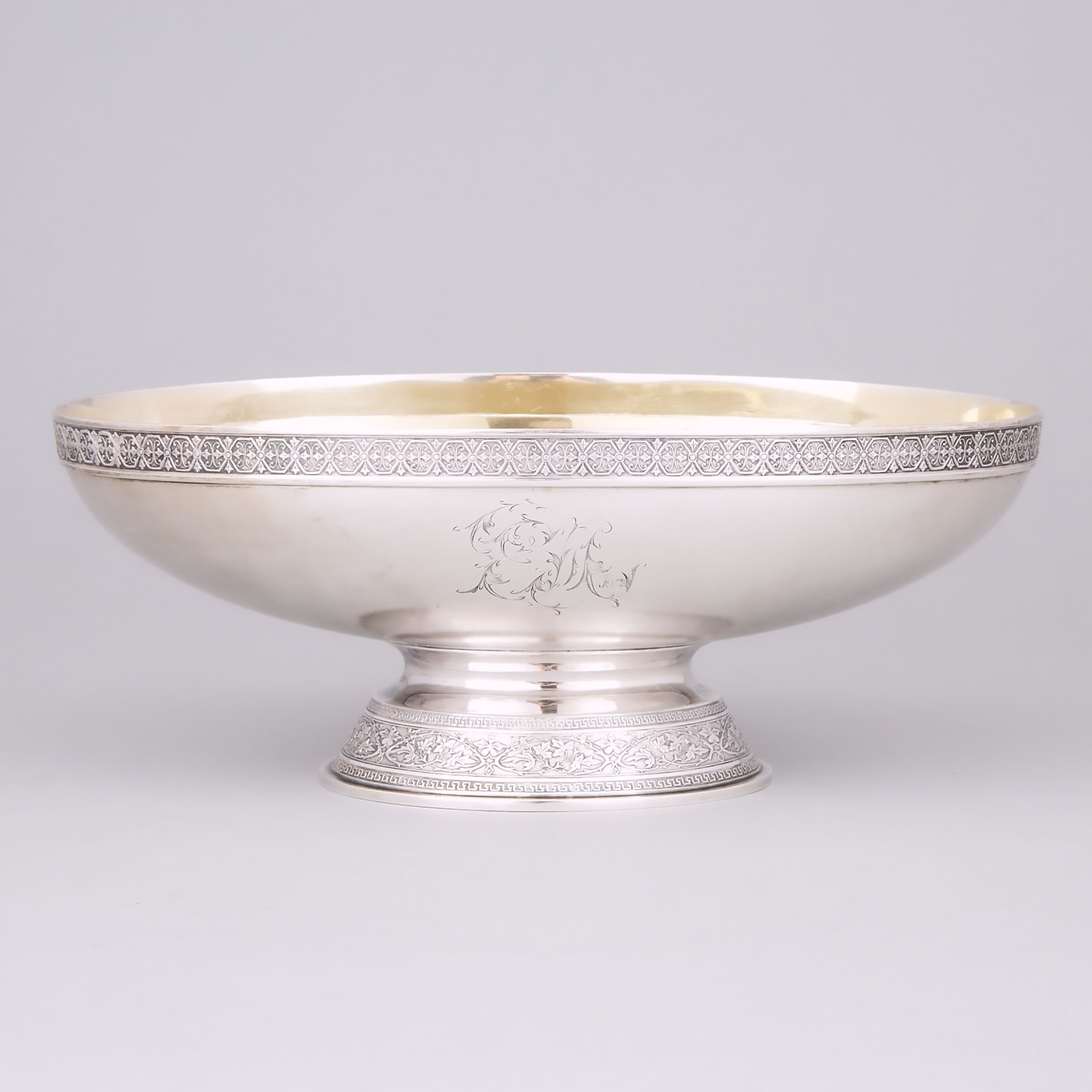 American Silver Oval Footed Bowl, Gorham Mfg. Co., Providence, R.I., 1874