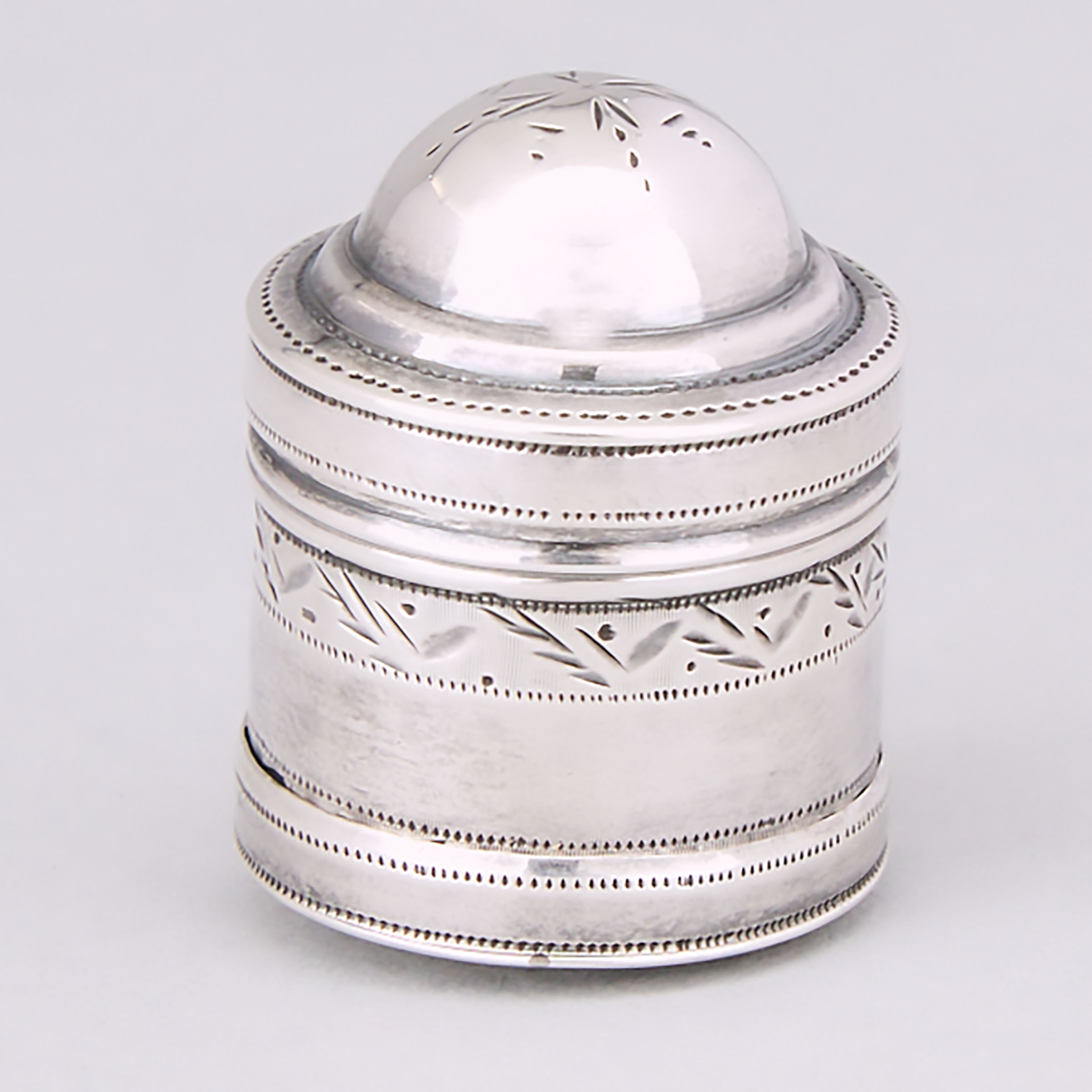 George III Silver Pocket Nutmeg Grater, London, c.1800