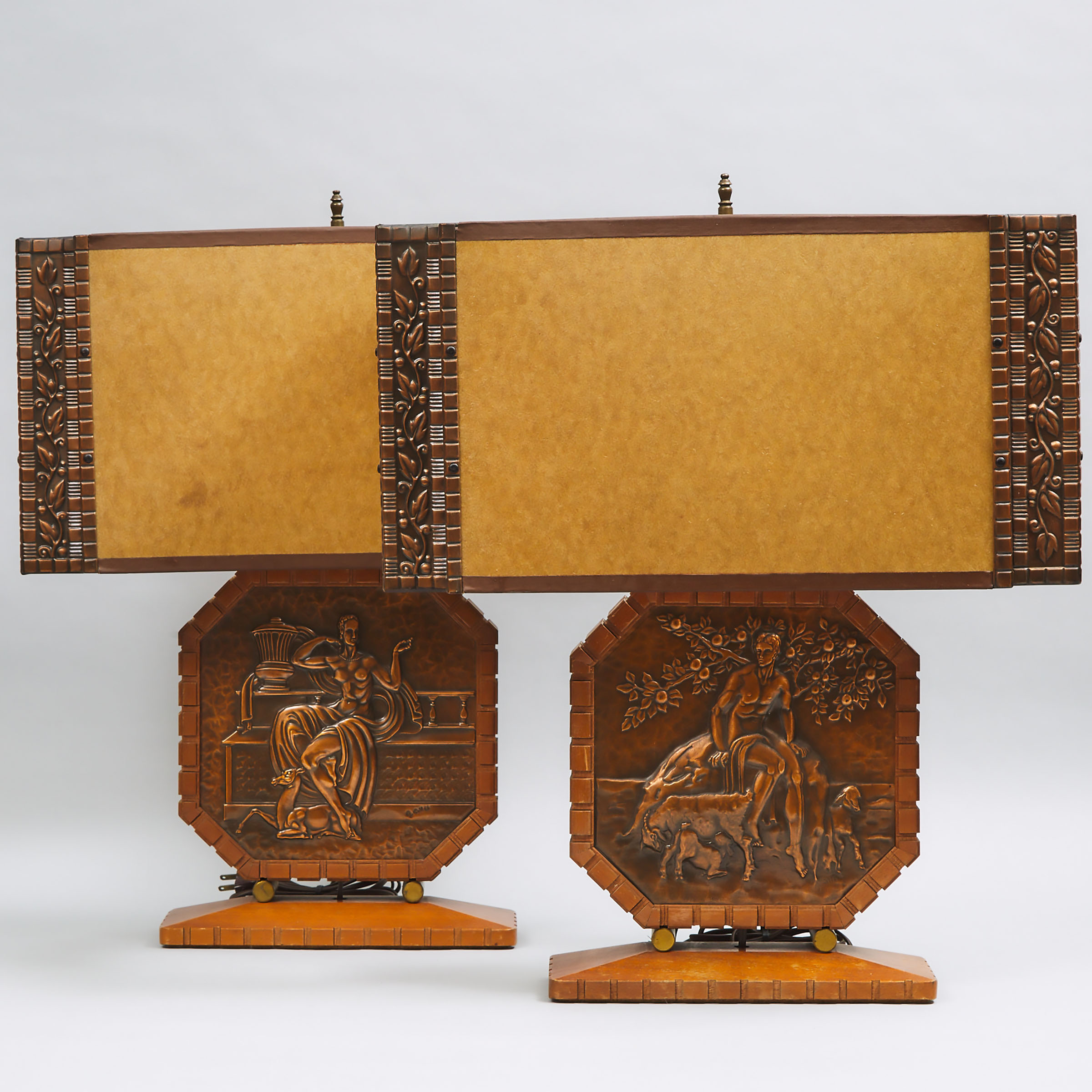 Pair of Canadian Mid Century Modern Table Lamps by Albert Gilles, Château-Richer, Québec, c.1970