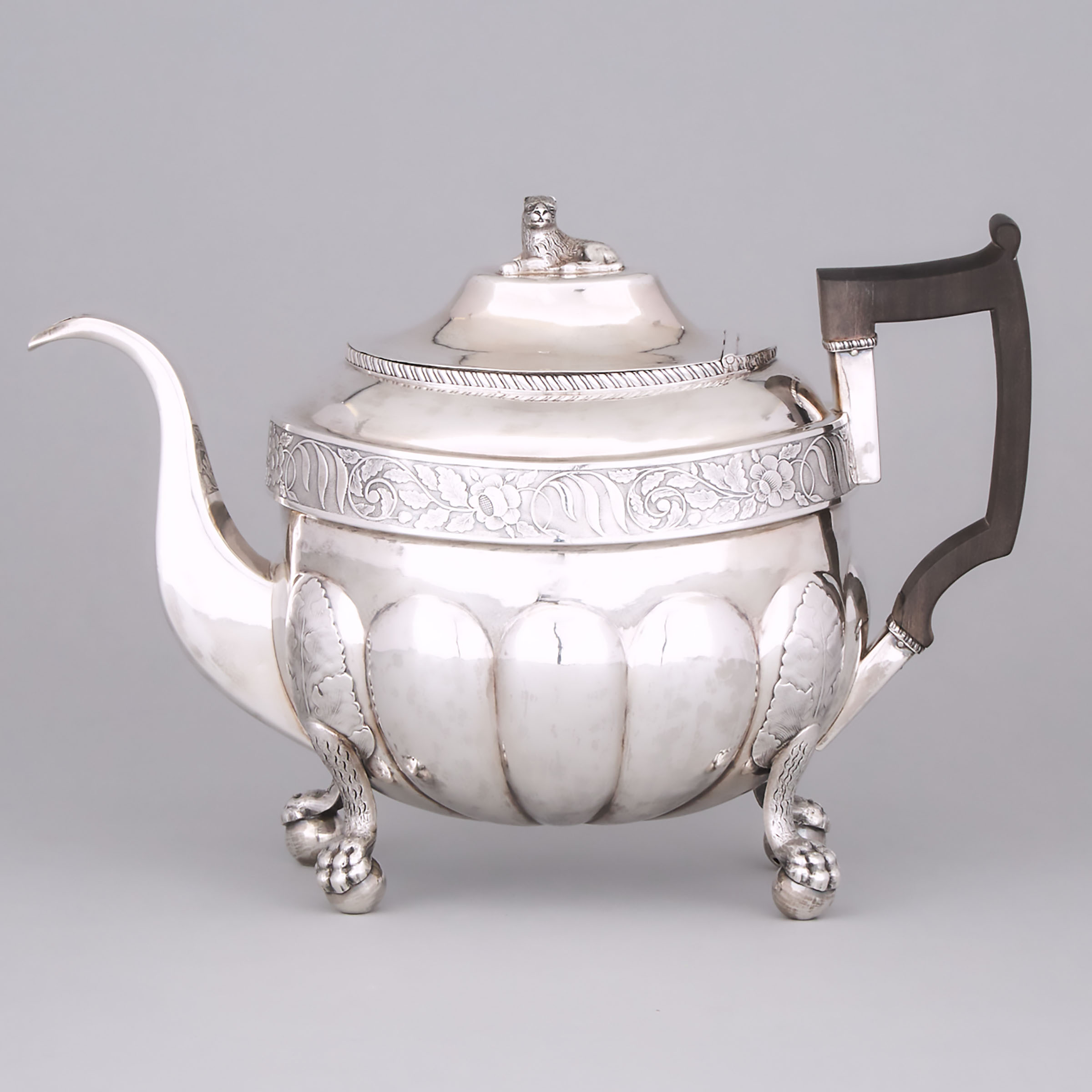 American Silver Teapot, John Wesley Forbes, New York, N.Y., c.1810