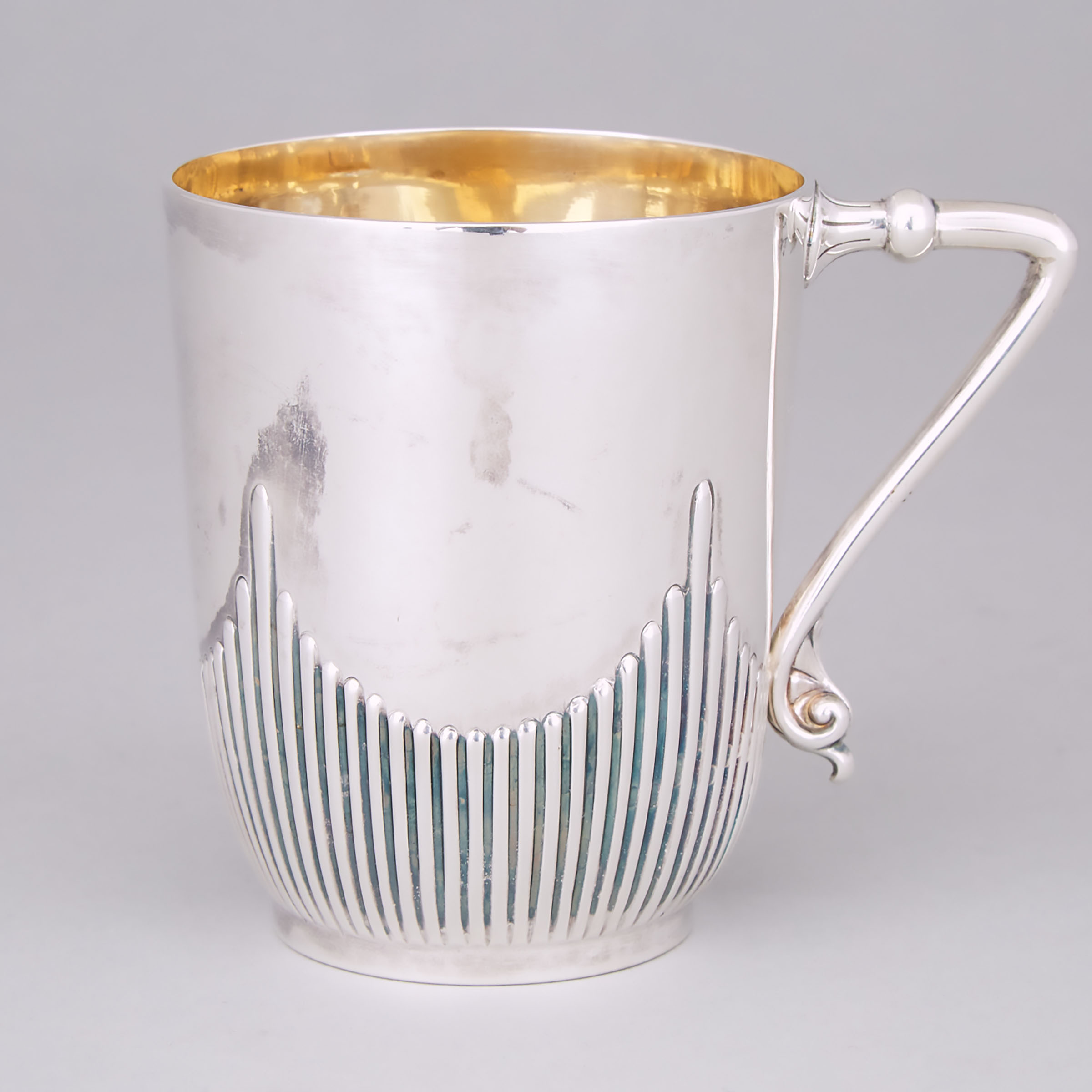 Victorian Silver Small Mug, Fenton Bros., Sheffield, 1884 