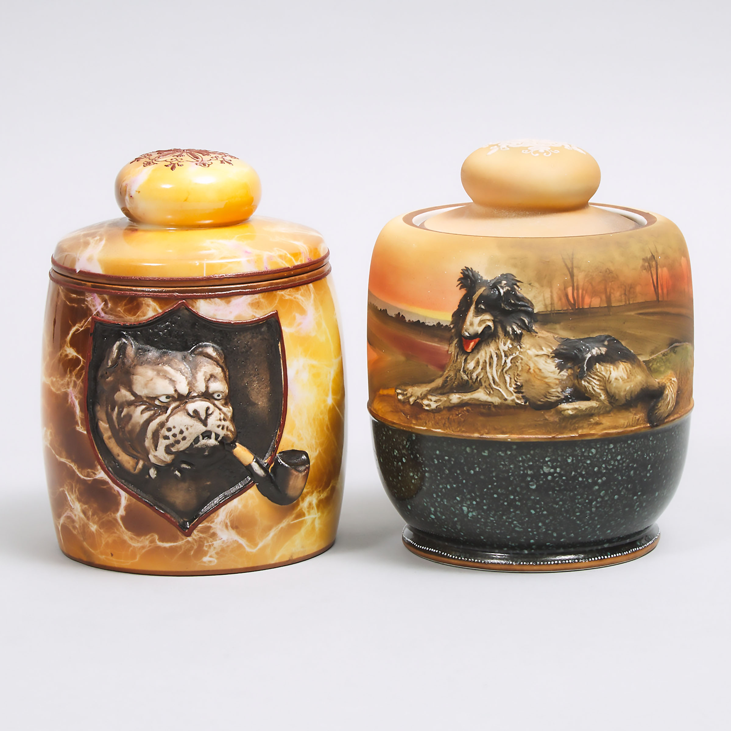 Two Nippon Tobacco Jars, early 20th century