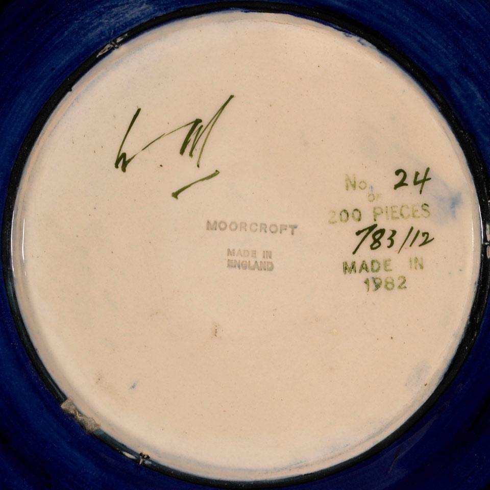 Moorcroft Anemone Large Plate, 24/200, 1982