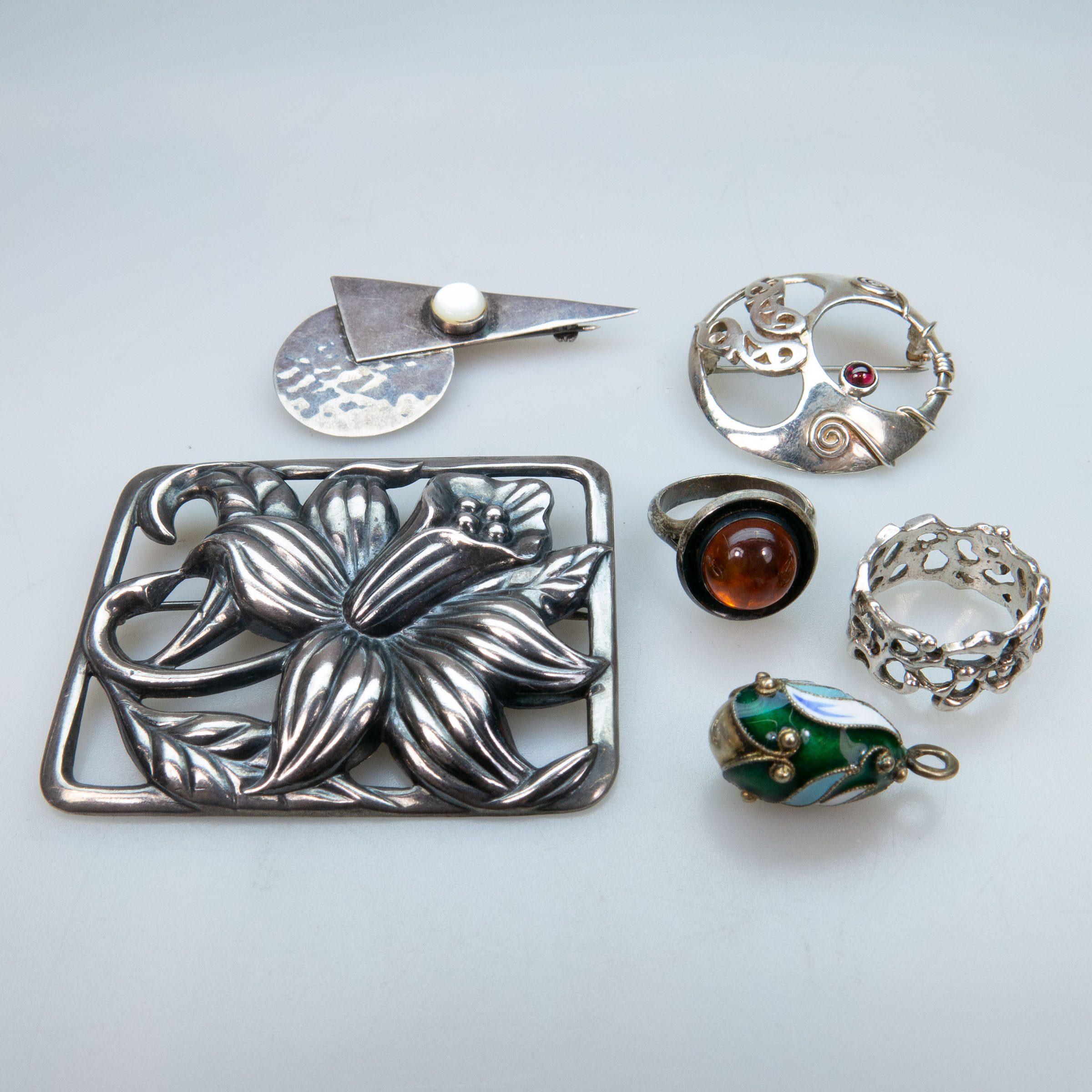 Small Group Of Silver Jewellery