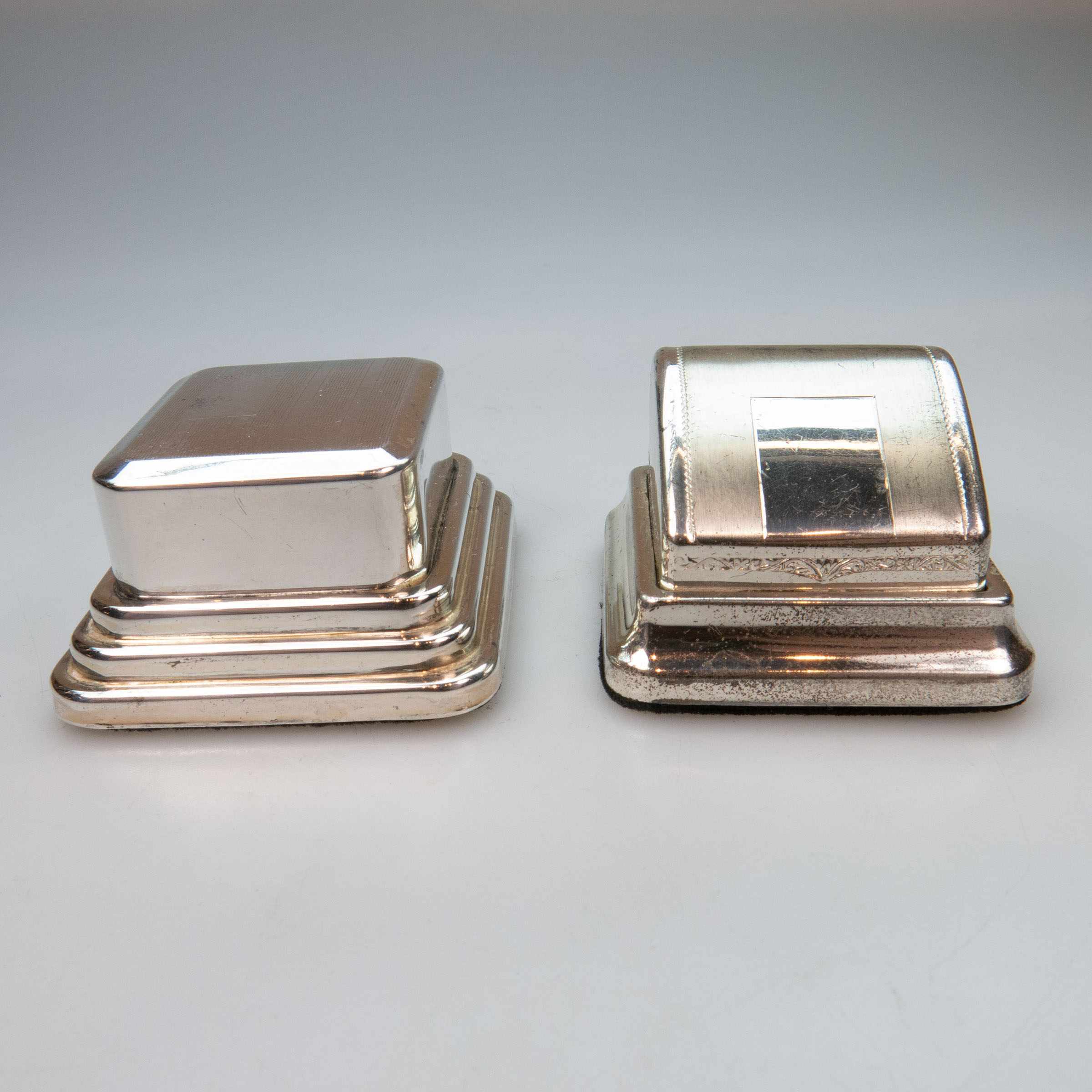 2 Sterling Silver Ring Boxes
