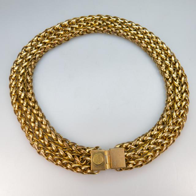 Butler & Wilson Gold-Tone Wide Link Necklace
