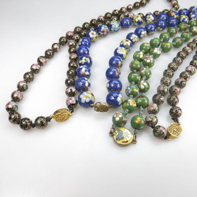 Quantity Of Cloisonné Bead Necklaces And Bangles