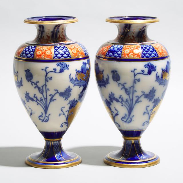 Pair of Macintyre Moorcroft Aurelian Vases, c.1898-1900