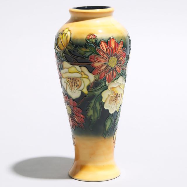 Moorcroft Victoriana Vase, Emma Bossons, 1997