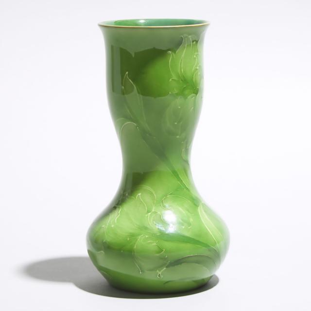 Macintyre Moorcroft Green Iris Vase, dated 1912