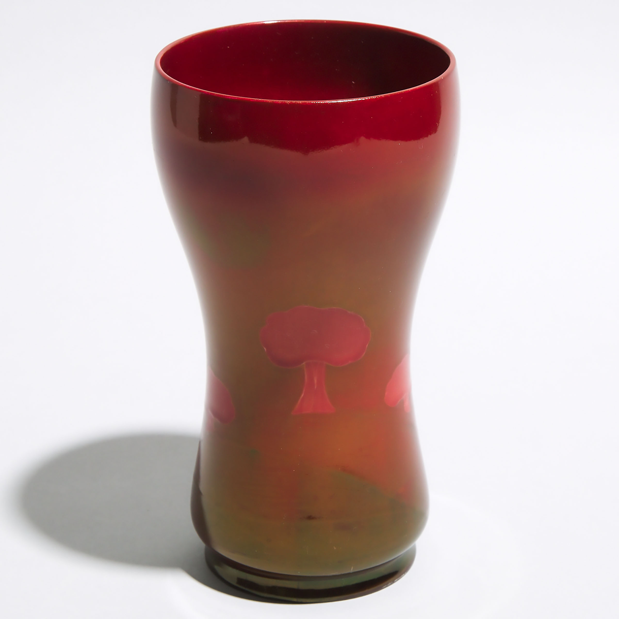 Macintyre Moorcroft Ruby Lustre Hazeldene Vase, c.1910-12