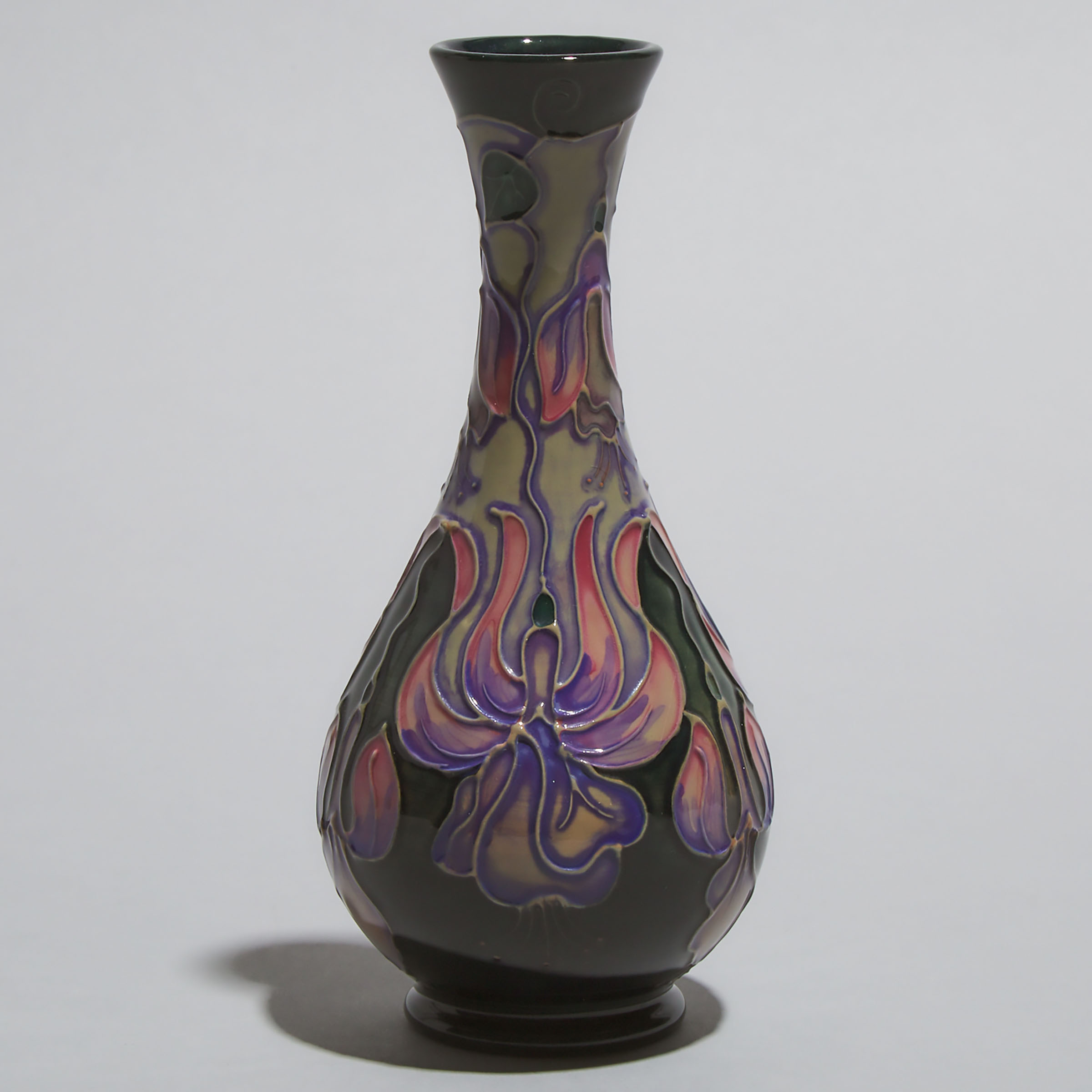 Moorcroft Fuchsia Vase, Rachel Bishop, 1993