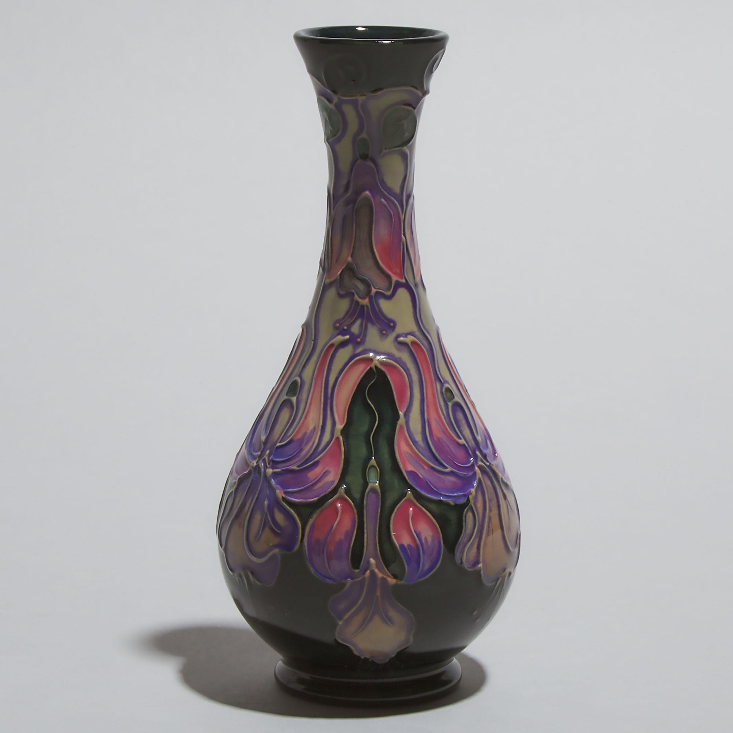 Moorcroft Fuchsia Vase, Rachel Bishop, 1993