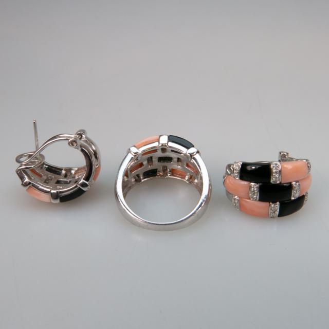 3 Piece 14k White Gold Jewellery Suite