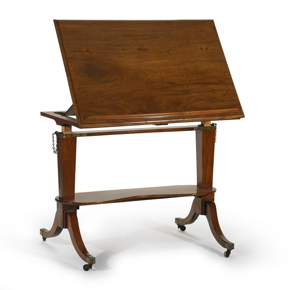George III Mahogany Adjustable Architect’s Table