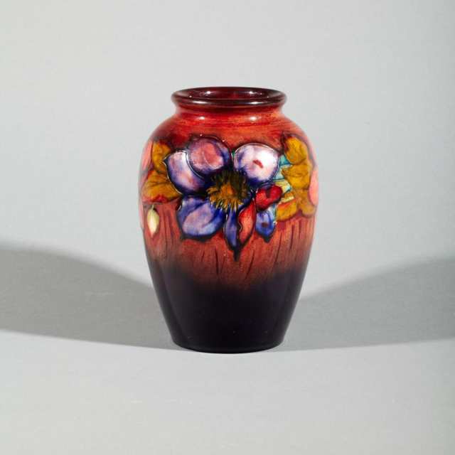 Moorcroft Flambé Clematis Vase, 1930’s