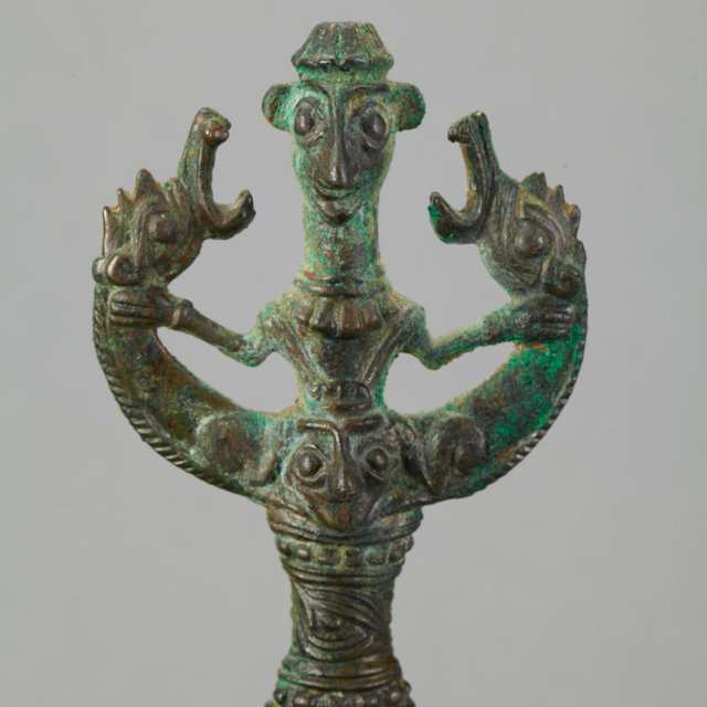 Luristan Bronze Master of Animals Finial, 10th - 8th century B.C.
