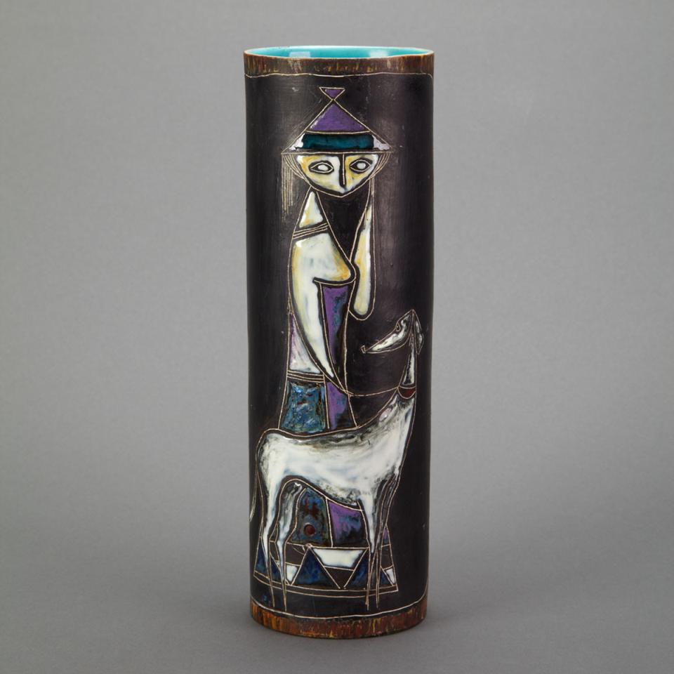 Fantoni Cylinder Vase, 1950’s