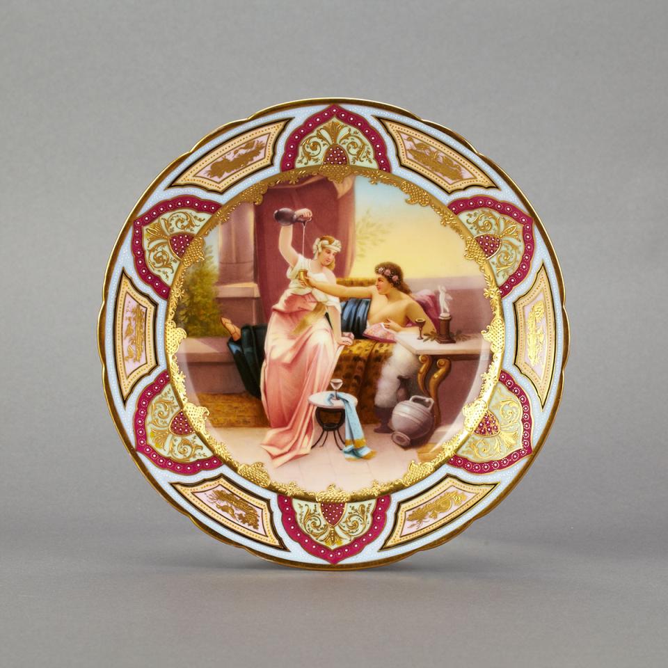 ‘Vienna’ Cabinet Plate, ‘Idille’, c.1900