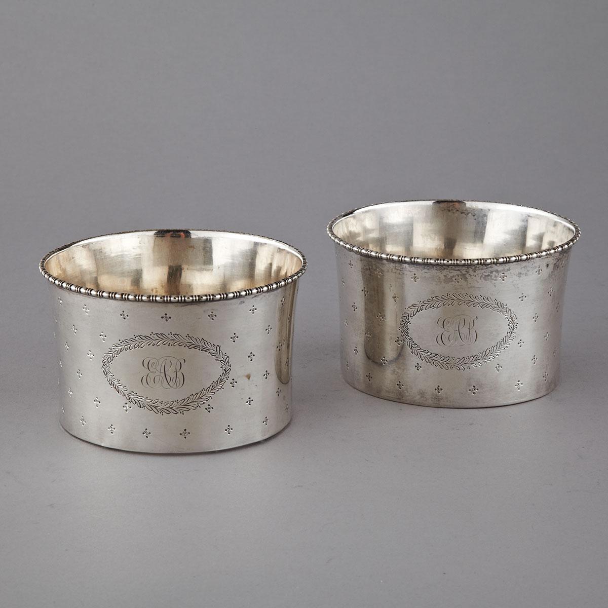 Pair of Canadian Silver Wine Coasters, Henry Birks & Sons, Montreal, Que., c.1901