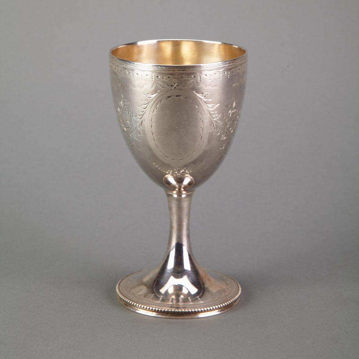 Victorian Silver Goblet, Martin, Hall & Co., Sheffield, 1860