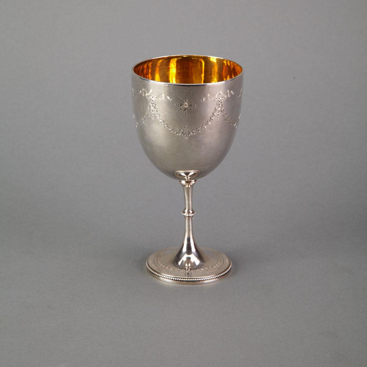 Victorian Silver Goblet, Henry Holland, London, 1872