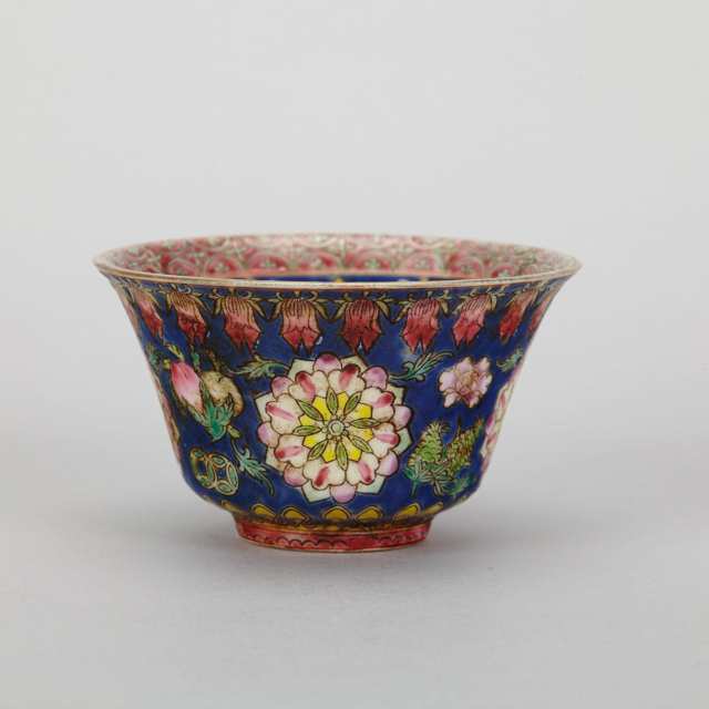 Pair of Famille Rose Cups, Daoguang Mark