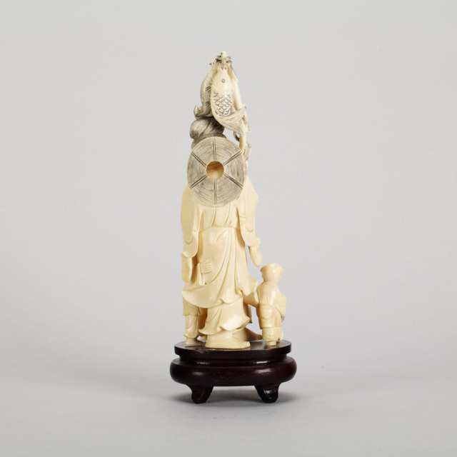 Ivory Carved Fisherman