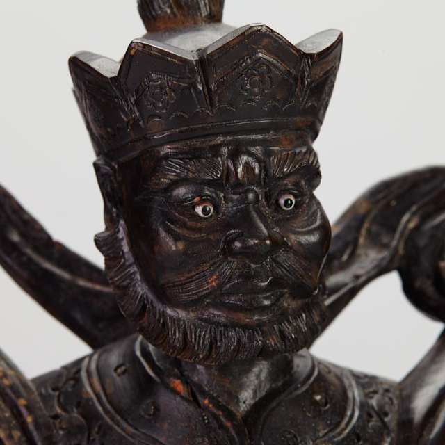 Hardwood Figures of the Four Deva Kings