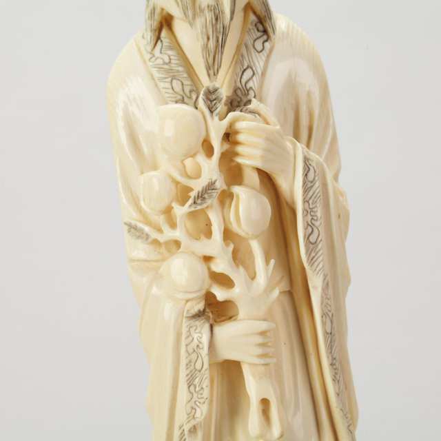 Ivory Carved Elderly Man