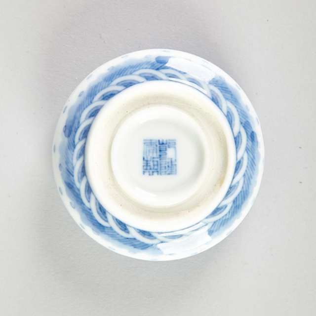 Five Blue and White Seal Paste Boxes, First-Half 20th Century