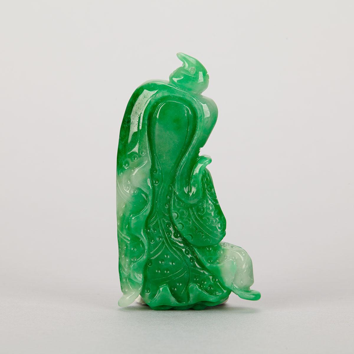 Group of Four Jadeite Carvings