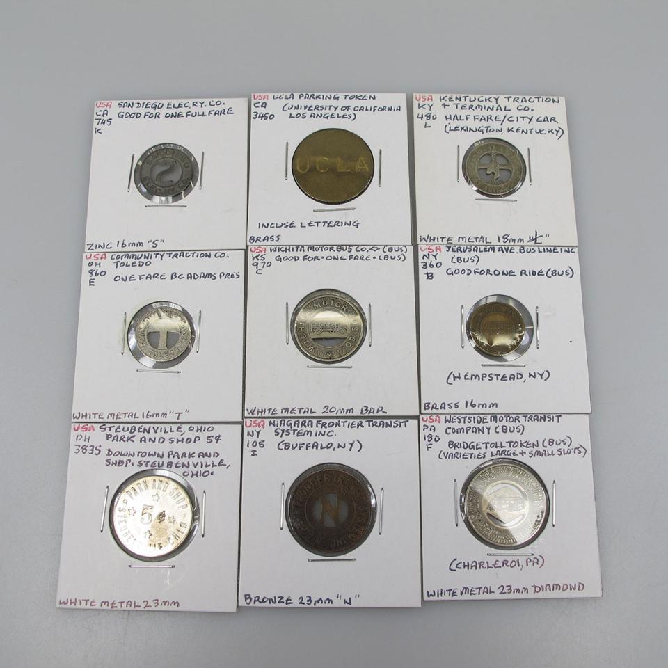 Quantity Of American Parking And Transit Tokens