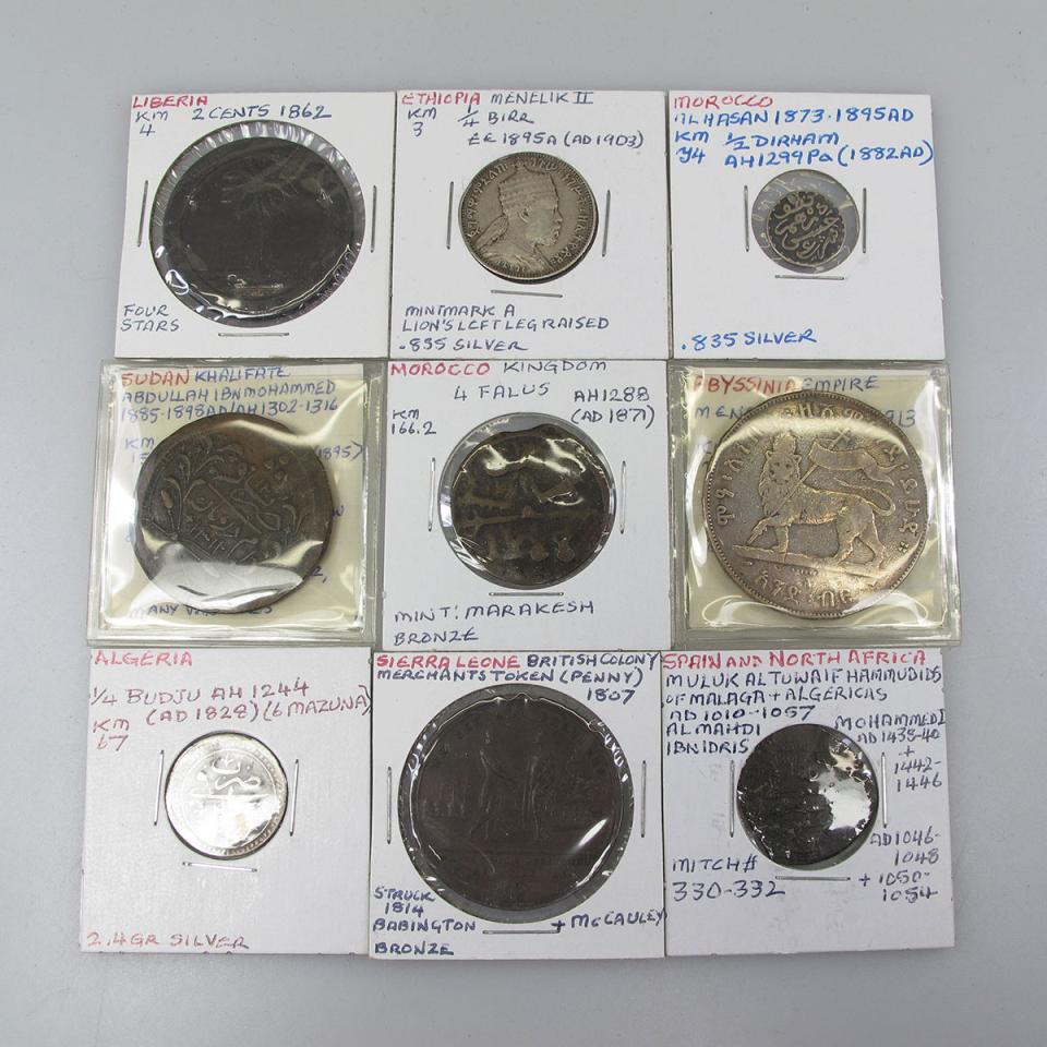 Quantity Of Coins, Medallions And Tokens From Various African Countries 