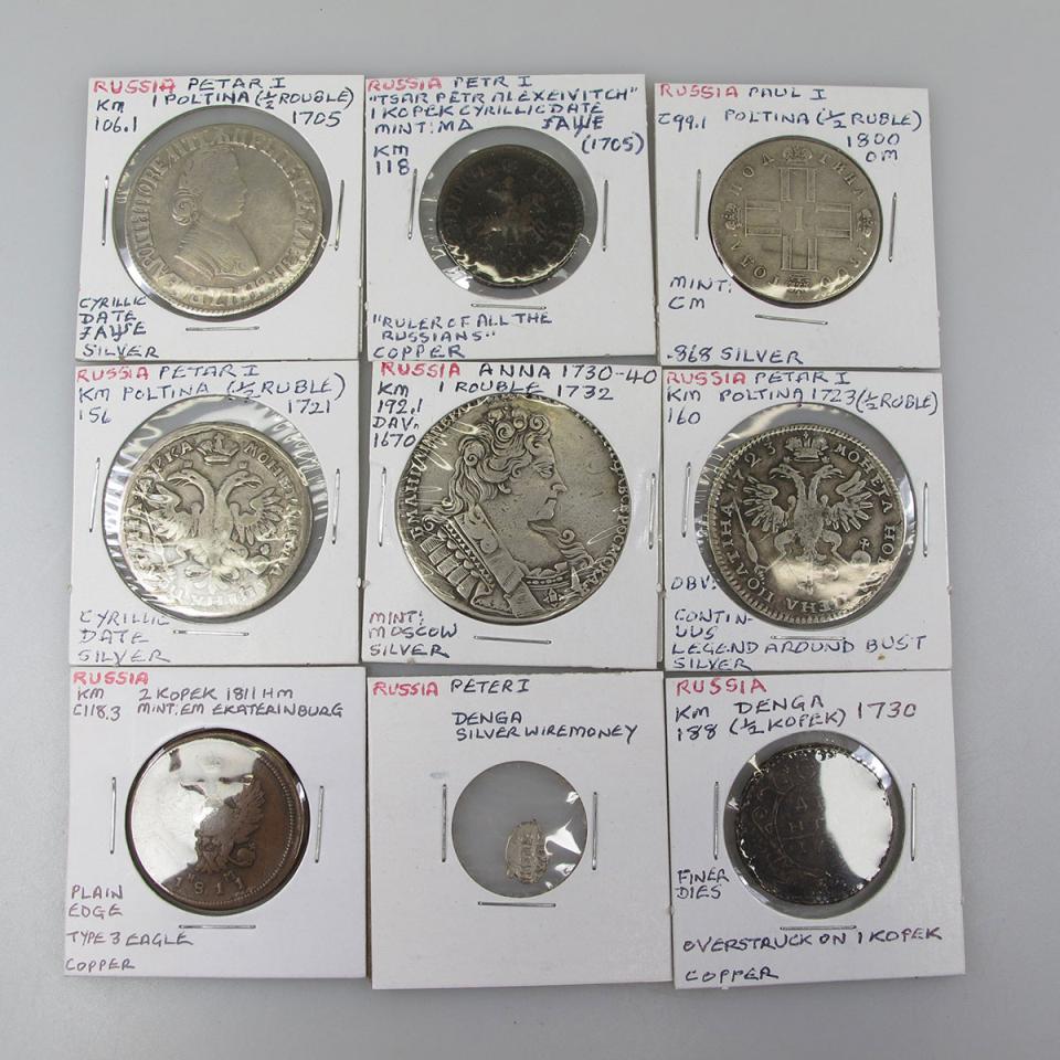 Quantity Of Russian Coins And Medallions