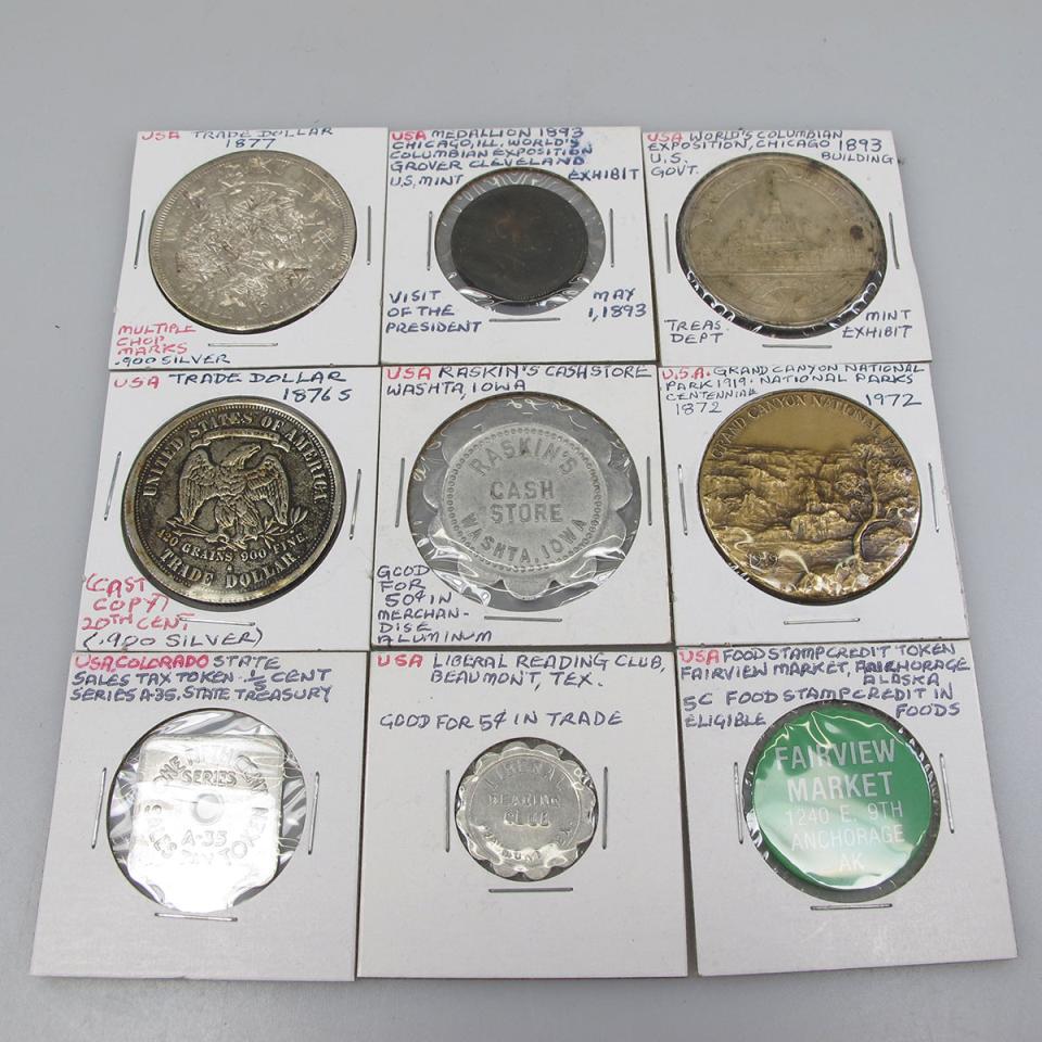 Quantity Of American Tokens And Medallions