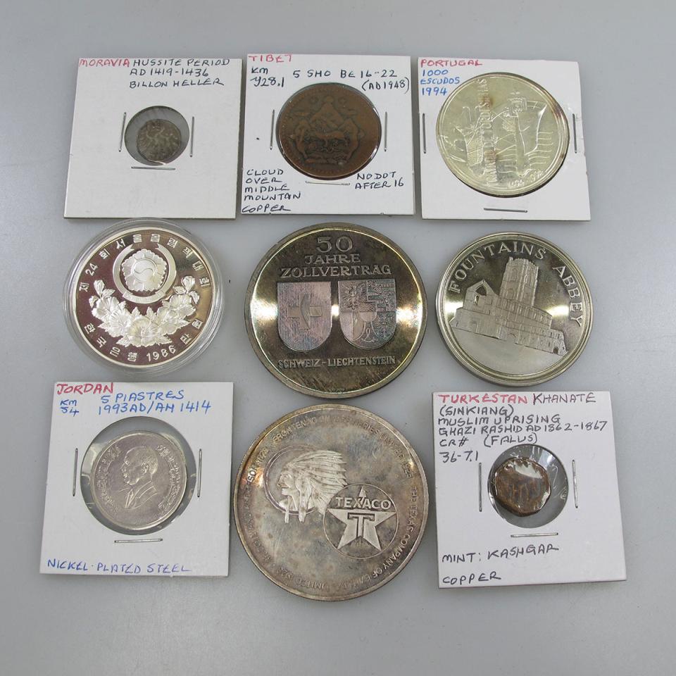 Large Quantity Of Various Foreign Coins, Etc