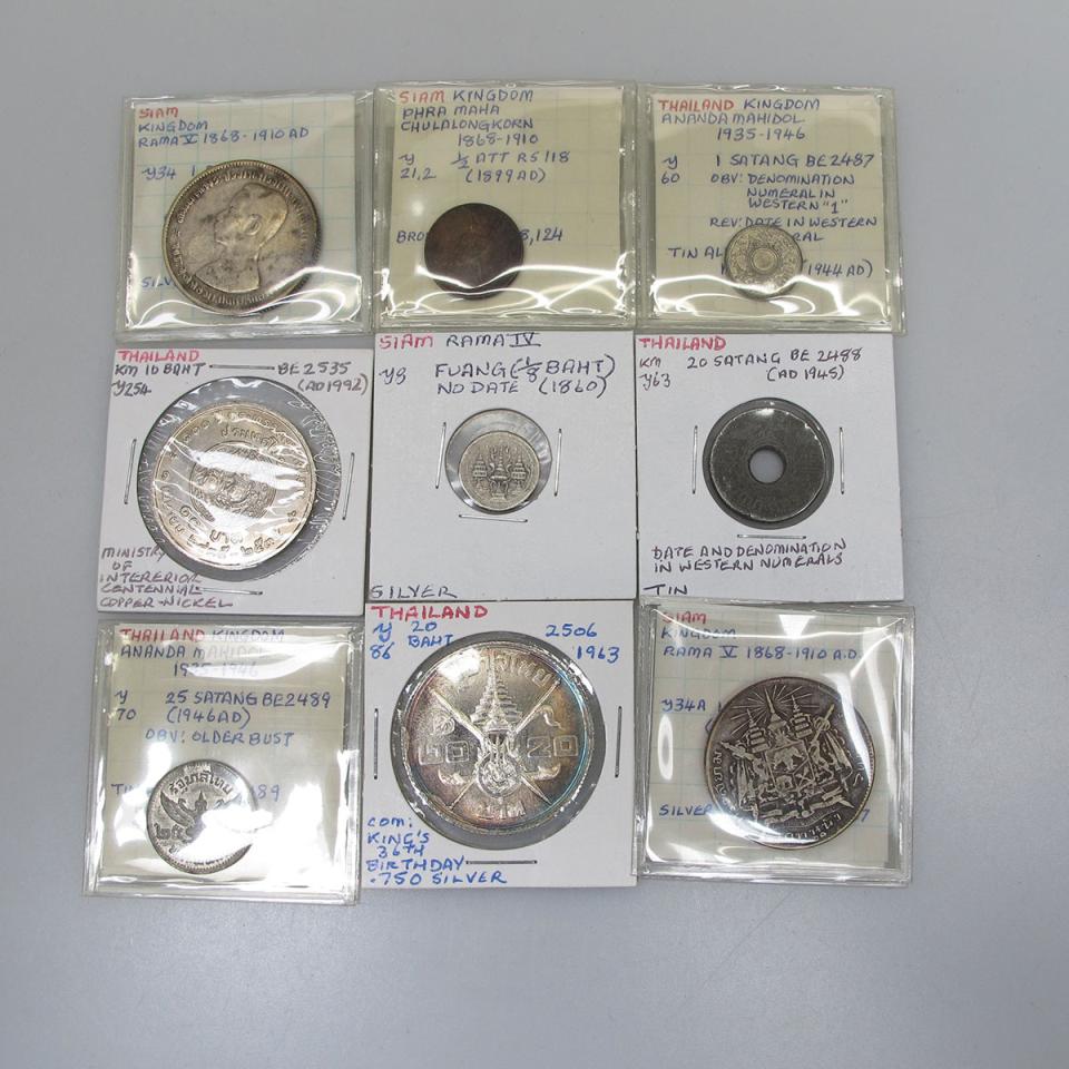 Quantity Of Coins, Tokens And Medallions From Thailand And Siam