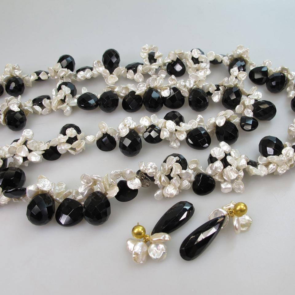 Jaleh Farhad Pour Single Braided Endless Strand Of Freshwater Blister Pearls