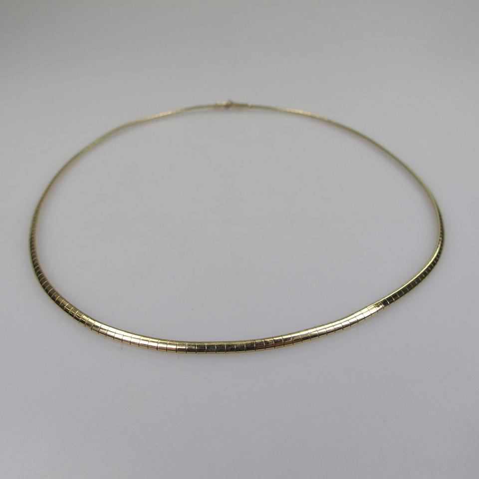 14k Yellow Gold Collar Necklace