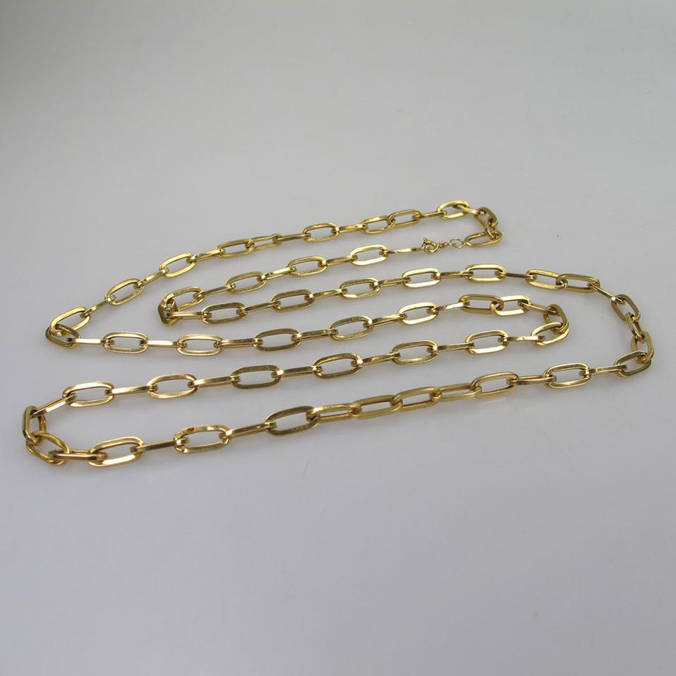 18k Yellow Gold Oval Link Chain