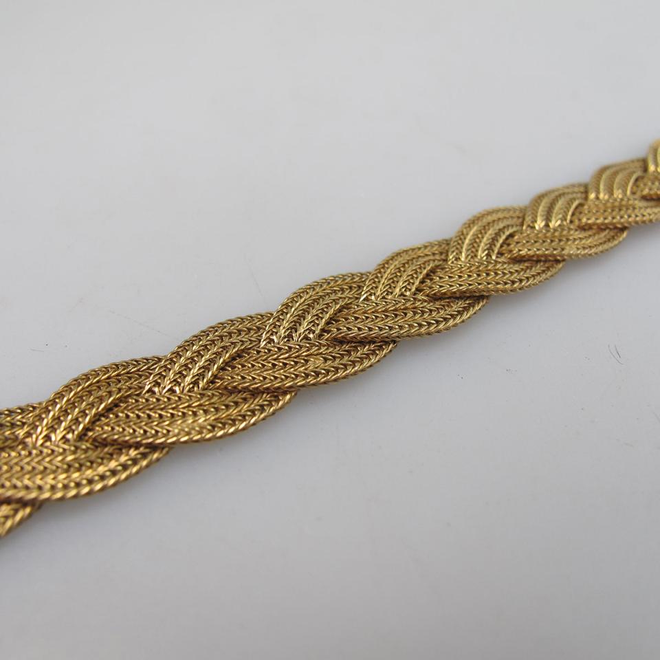 Mappin 18k Yellow Gold Braided Bracelet