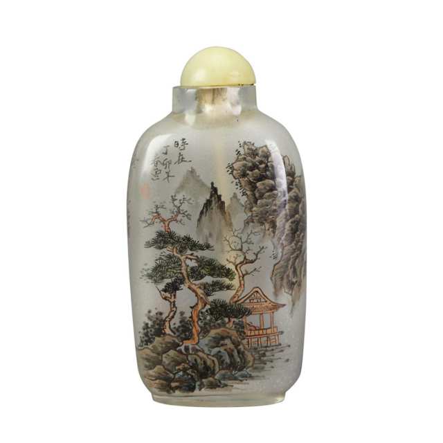 Interior Painted Glass Snuff Bottle