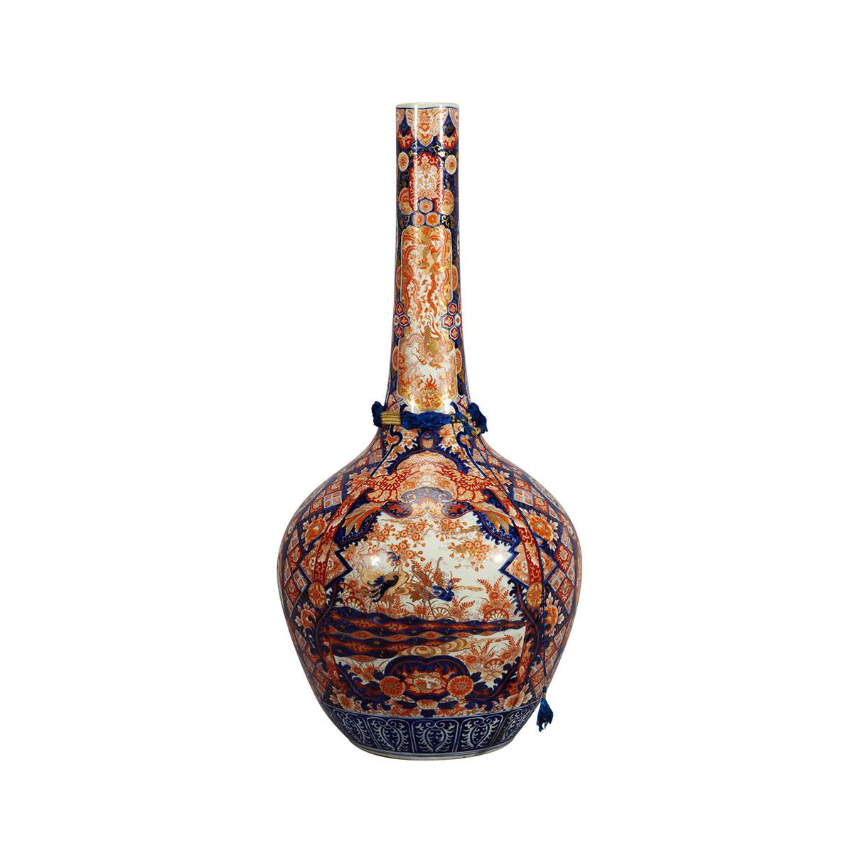 Massive Imari Floor Vase, 19th Century