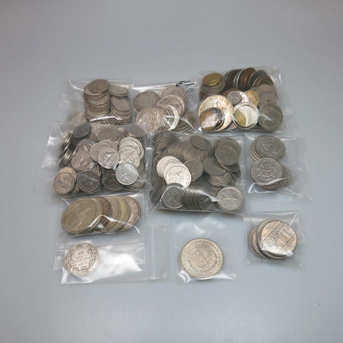 Quantity Of Canadian And Foreign Coins