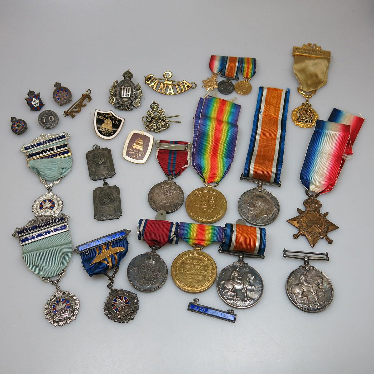 8 Various WWI Medals