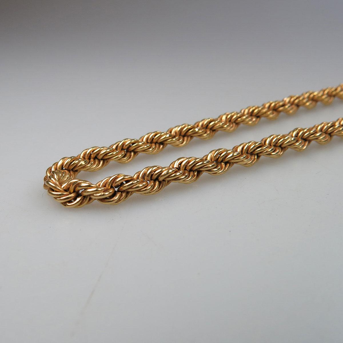 18k Yellow Gold Rope Chain